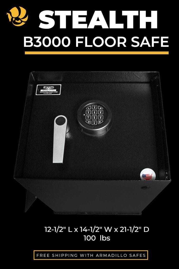 Stealth B3000 Heavy Duty Floor Safe Armadillo Safe and Vault