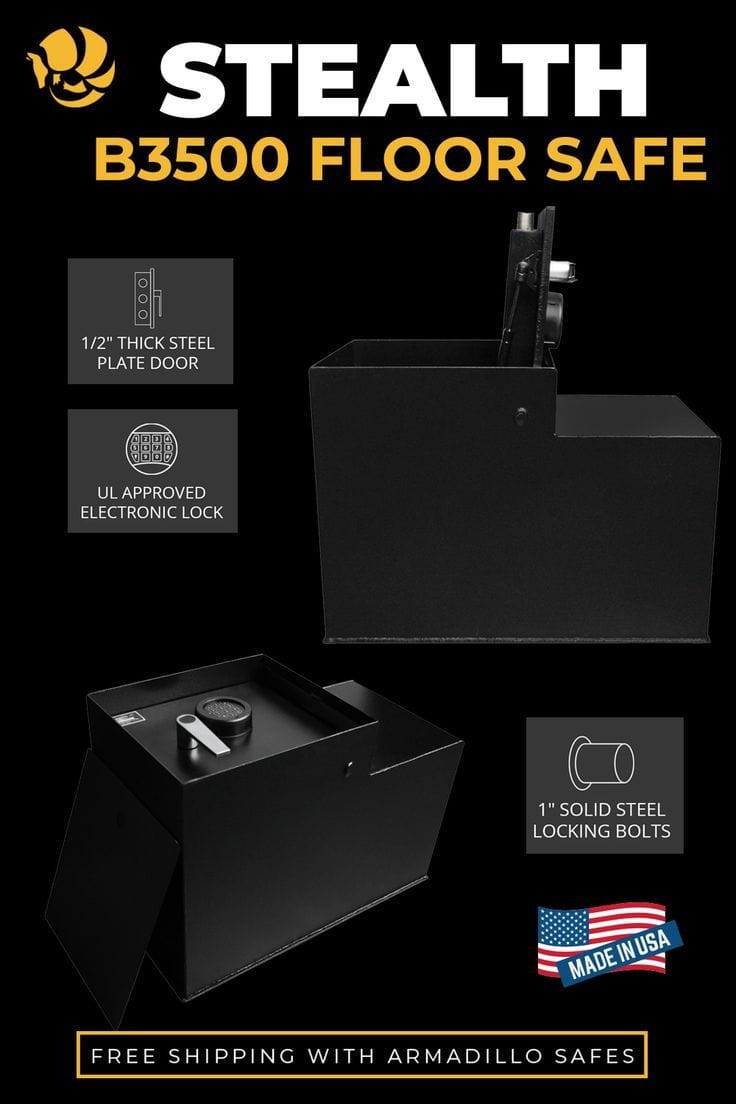 Stealth B3500 Heavy Duty Floor Safe Armadillo Safe and Vault