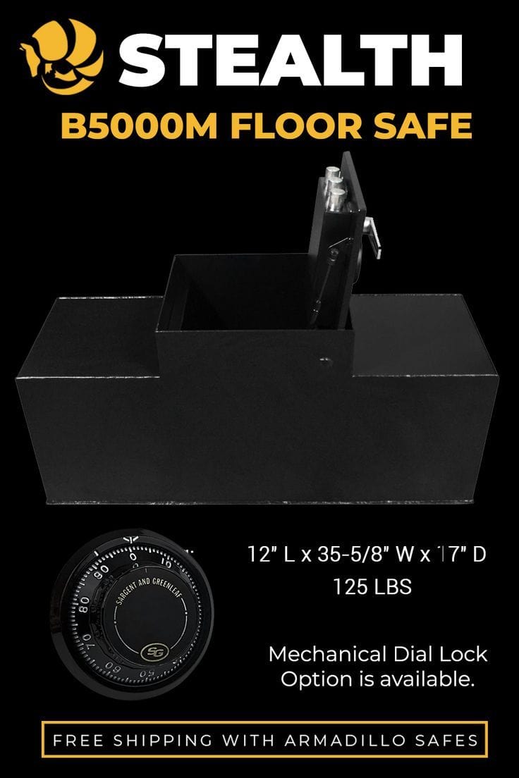 Stealth B5000 Heavy Duty Floor Safe Armadillo Safe and Vault