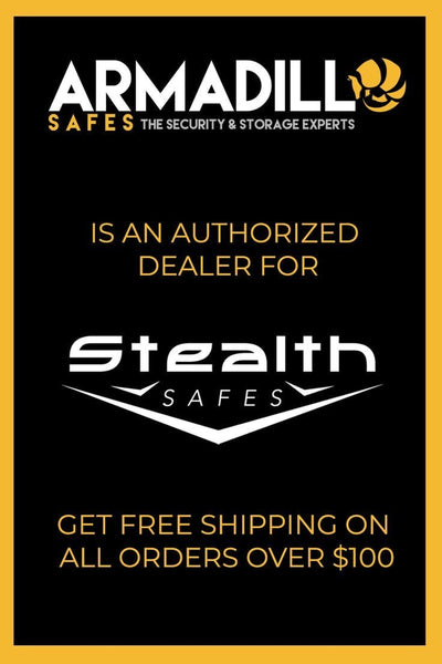 Stealth Biometric Handgun Hanger Safe Armadillo Safe and Vault