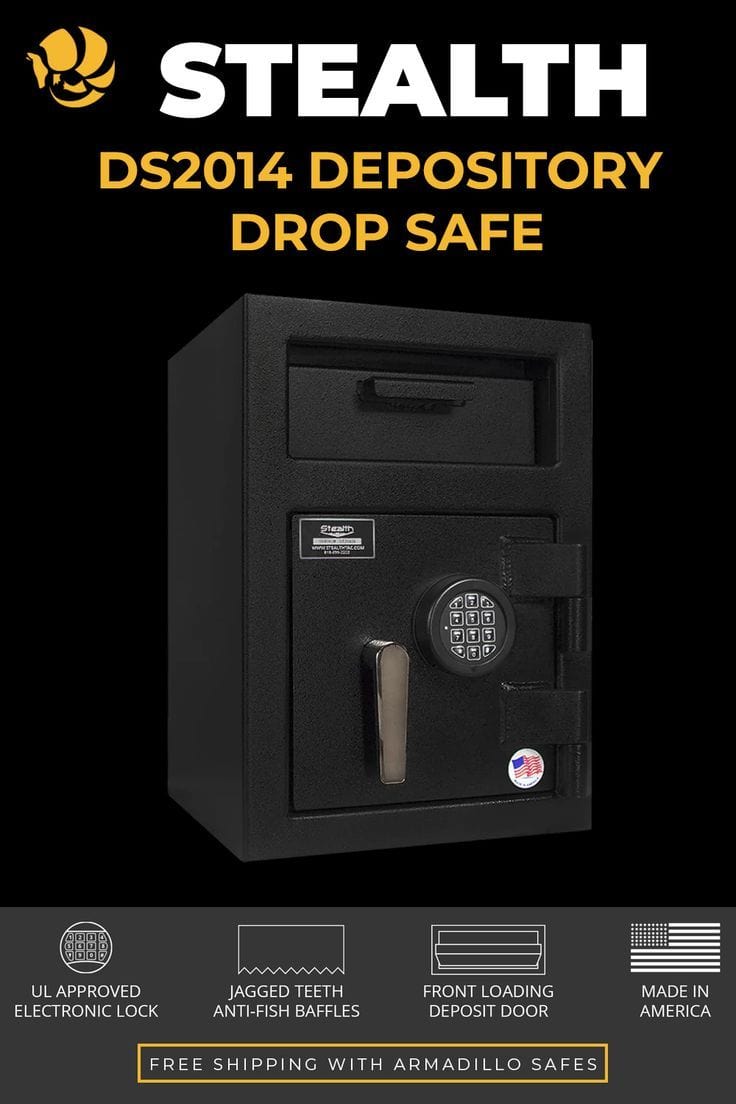 Stealth DS2014 Drop Safe Depository Vault Armadillo Safe and Vault