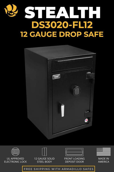 Stealth DS3020FL12 Drop Safe Depository Vault Armadillo Safe and Vault