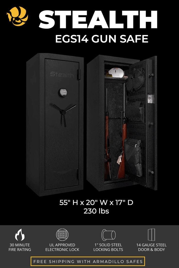 Stealth EGS14 Essential Gun Safe Armadillo Safe and Vault