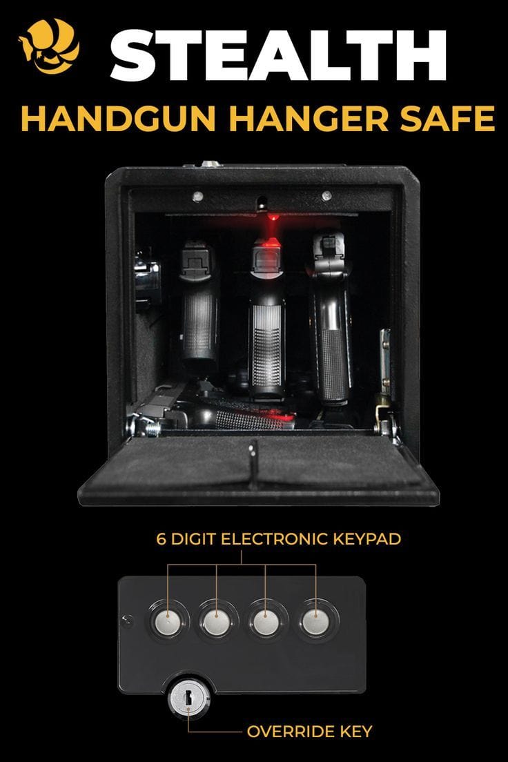 Stealth Handgun Hanger Safe Armadillo Safe and Vault
