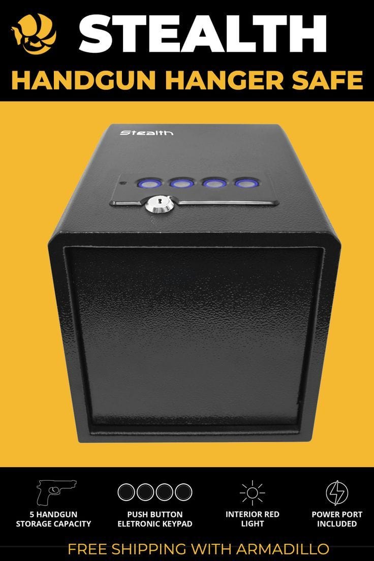 Stealth Handgun Hanger Safe Armadillo Safe and Vault
