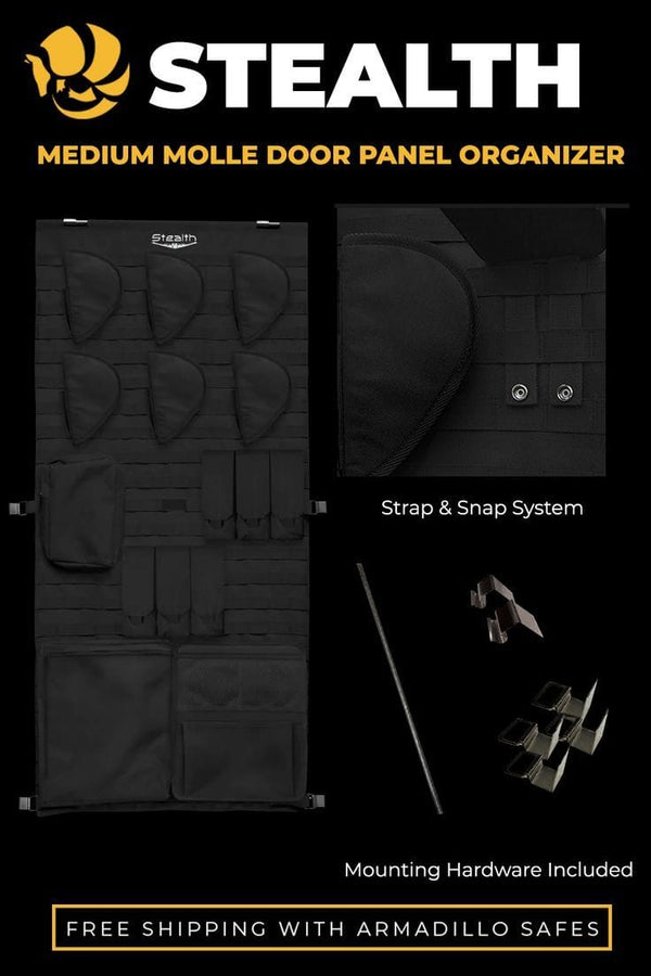 Stealth Medium Molle Gun Safe Door Panel Organizer Armadillo Safes