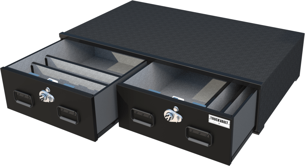 TruckVault Chevrolet Silverado (2019) 2 Drawers Armadillo Safe and Vault