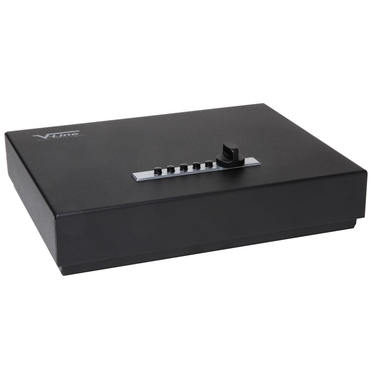 V-Line 2912-S FBLK Tactical Top Draw Quick Access Handgun Safe with Simplex Lock Armadillo Safe and Vault