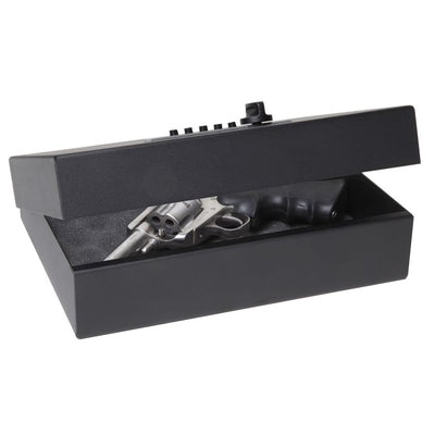 V-Line 2912-S FBLK Tactical Top Draw Quick Access Handgun Safe with Simplex Lock Armadillo Safe and Vault