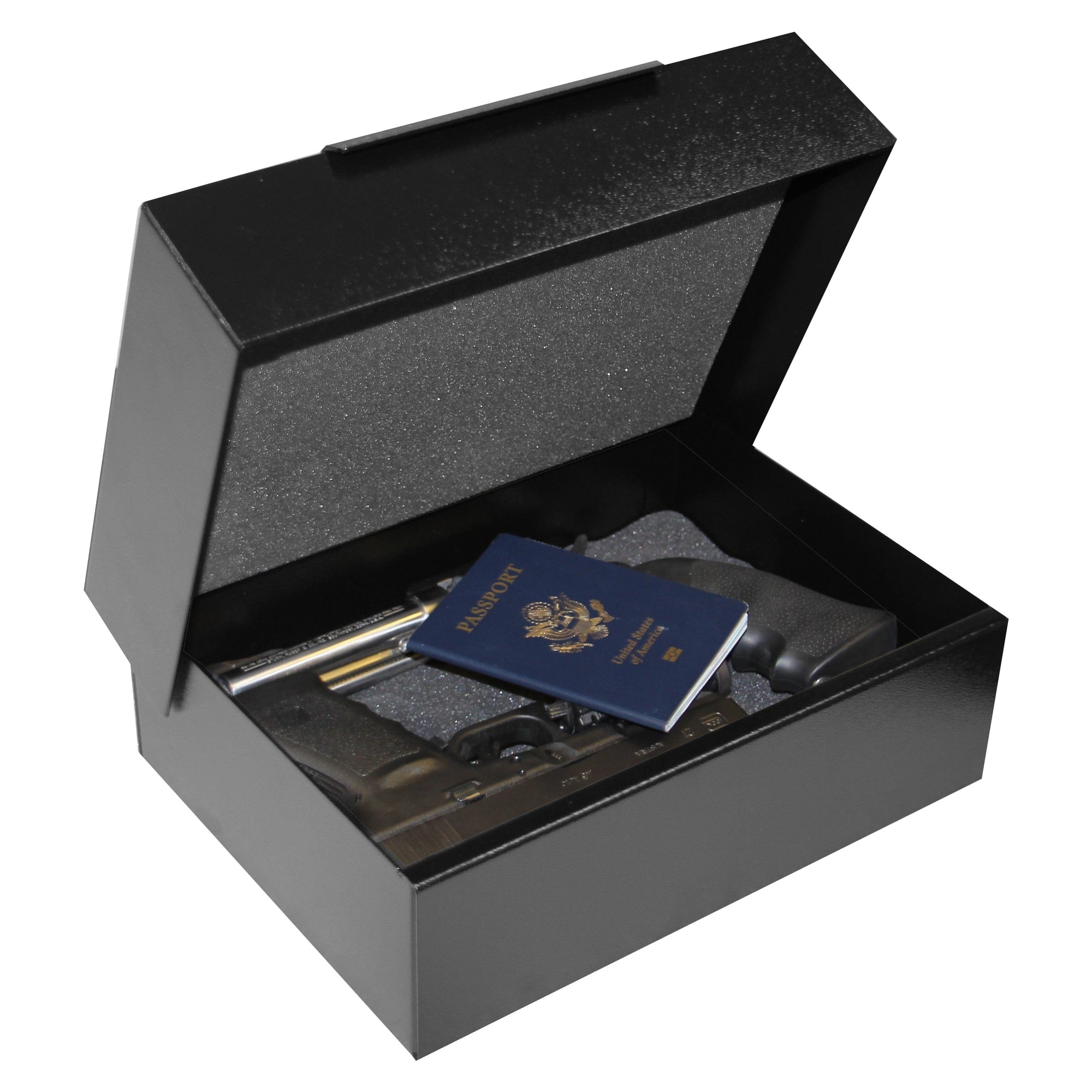 V-Line 2912-TD3.5 Top Draw XL Large Capacity Pistol Case with Handle Armadillo Safe and Vault