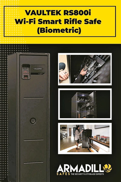 VAULTEK RS800i Wi-Fi Smart Rifle Safe (Biometric) Armadillo Safe and Vault