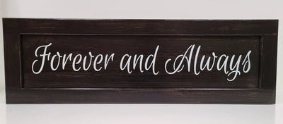 Liberty Home Forever and Always Wooden Gun Storage Sign Armadillo Safe and Vault