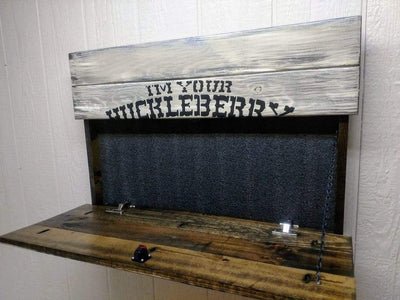 Liberty Home I'm Your Huckleberry Hidden Gun Storage Sign Armadillo Safe and Vault