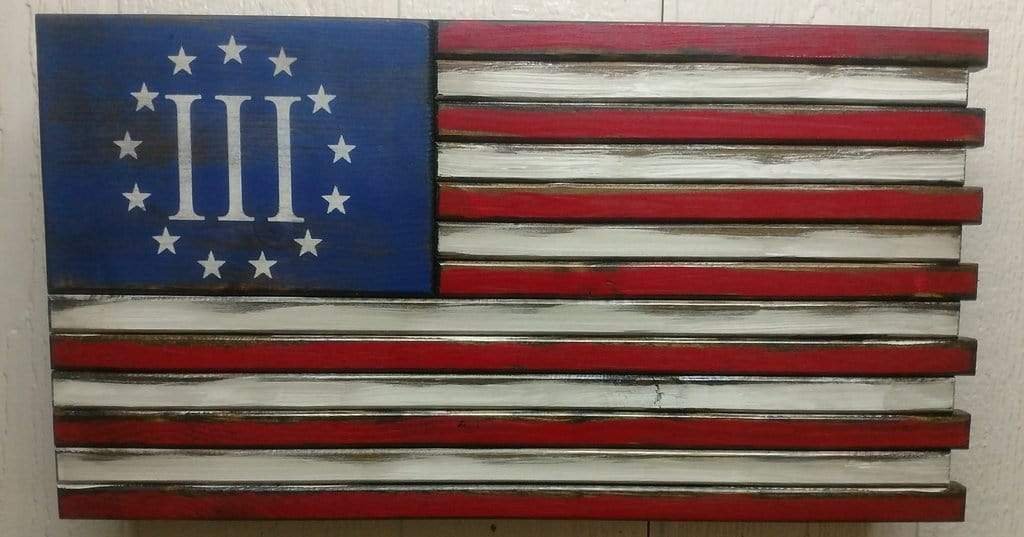 Liberty Home Mini American Flag Gun Concealment Case Armadillo Safe and Vault