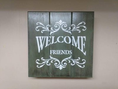 Liberty Home Welcome Friends Wall Art Box Armadillo Safe and Vault