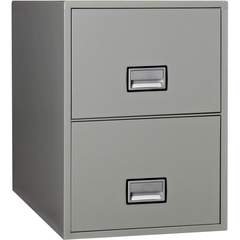 Phoenix LGL2W25 Vertical 25 inch 2-Drawer Legal Fireproof File Cabinet