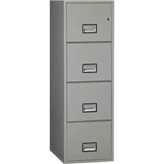 Phoenix LTR4W25 Vertical 25 inch 4-Drawer Letter Fireproof File Cabinet