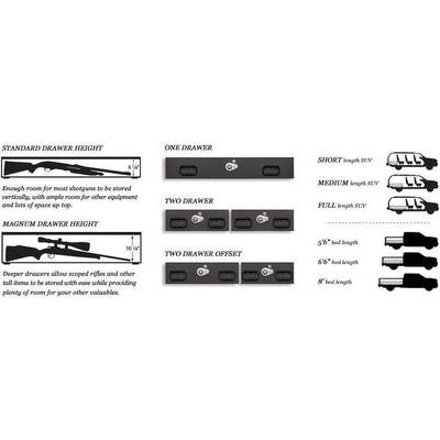TruckVault SUV  1 drawer Armadillo Safe and Vault