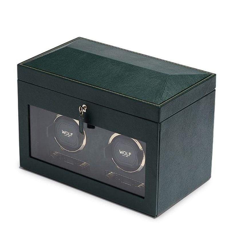 WOLF British Racing Green Double Watch Winder