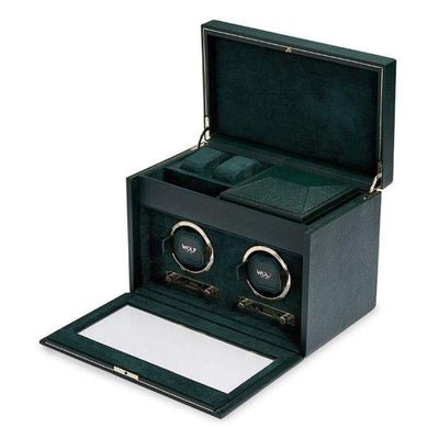WOLF British Racing Green Double Watch Winder